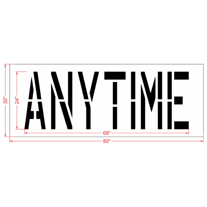 24" ANYTIME Stencil