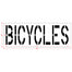 24" BICYCLES Stencil