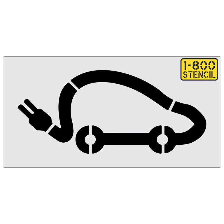 Electric Vehicle Parking and Charging Station Stencils — 1-800-Stencil