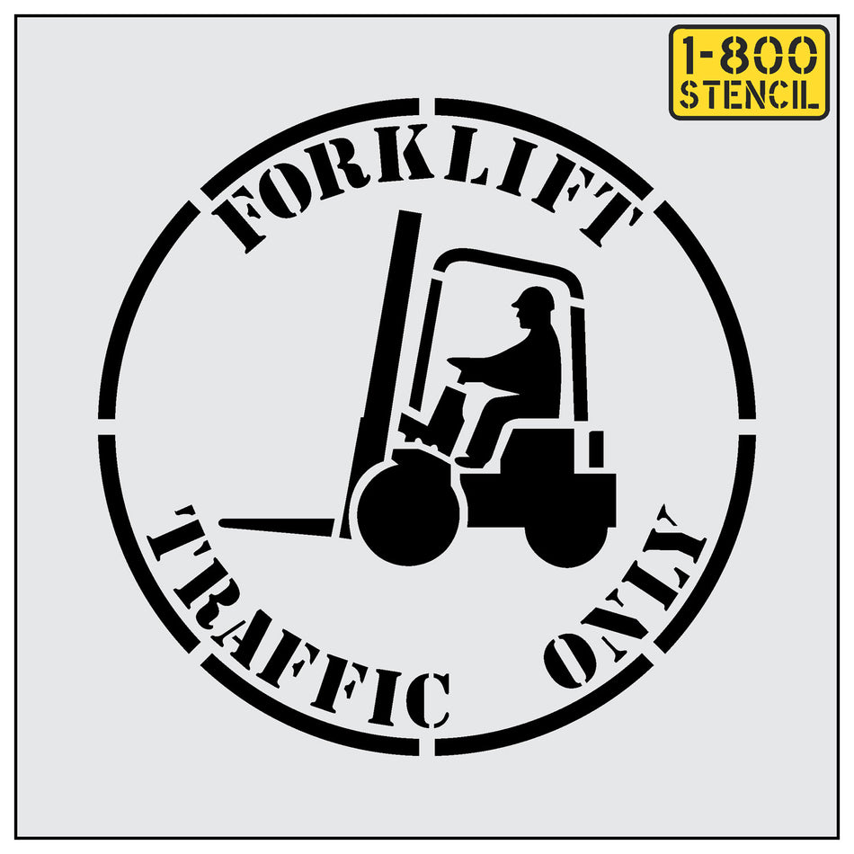 24" FORKLIFT TRAFFIC ONLY Stencil