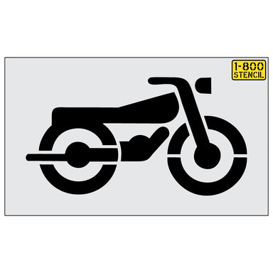 24" Motorbike Symbol Stencil