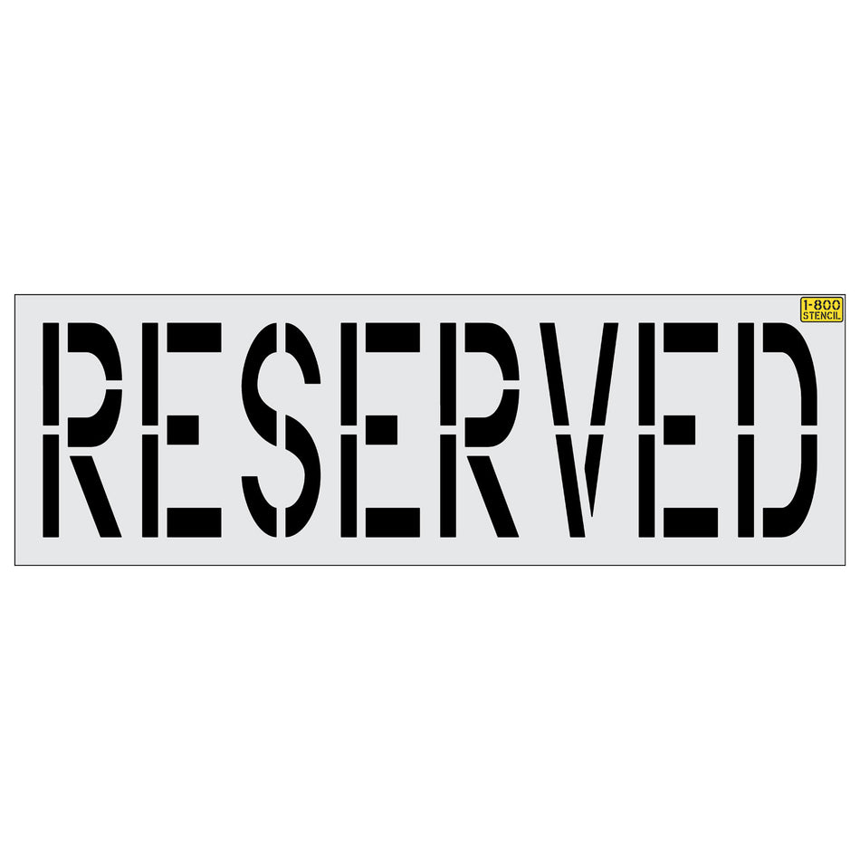 24" RESERVED Stencil