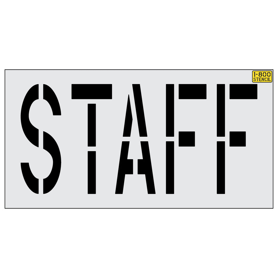 24" STAFF Stencil