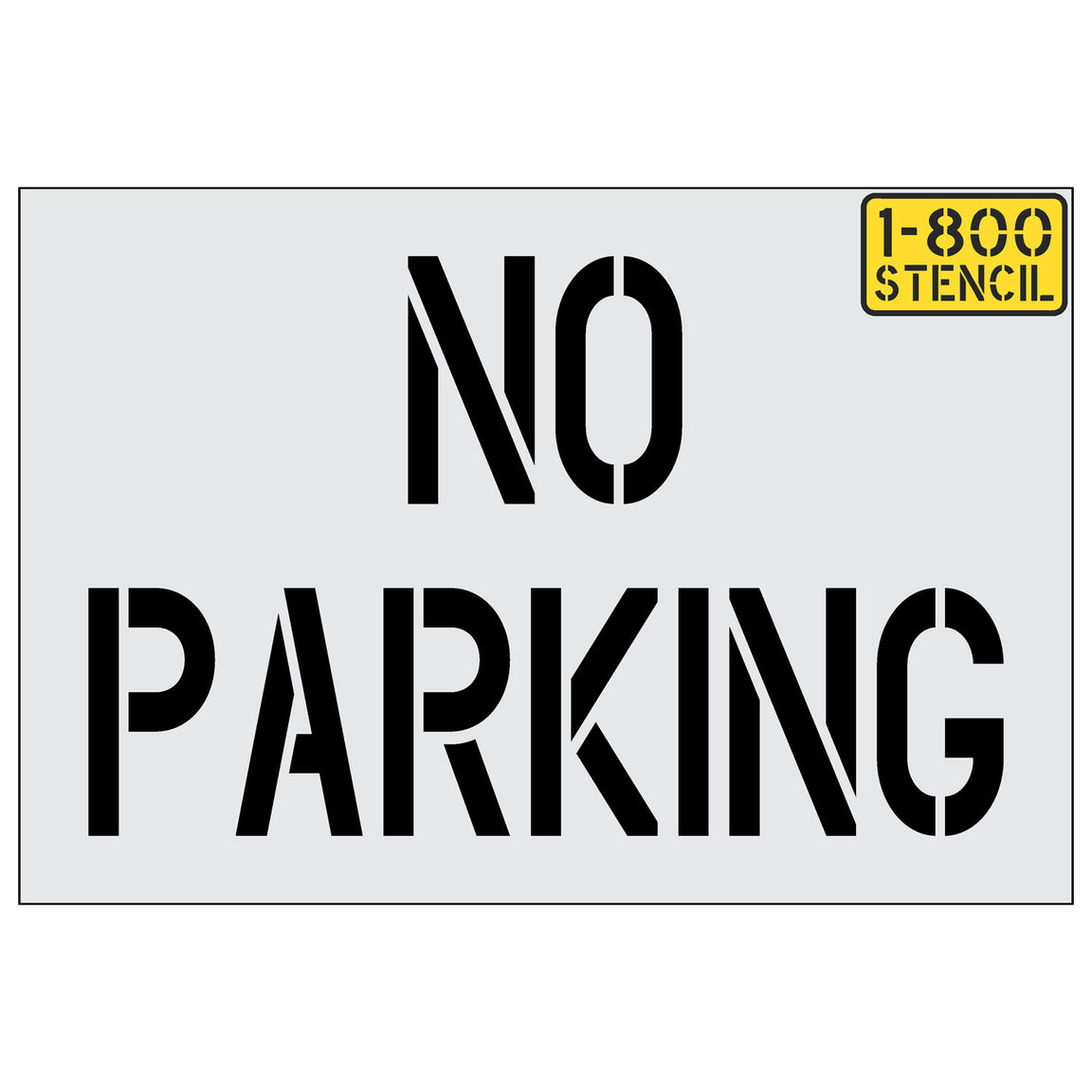 No Parking Stencils 1800Stencil