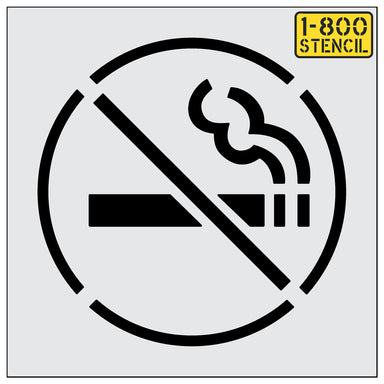 30" No Smoking Symbol Stencil