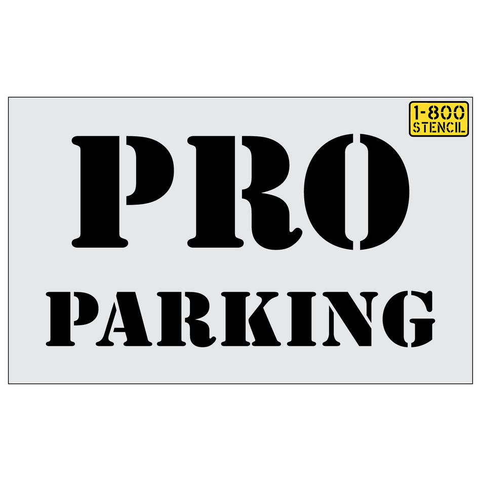 32" Home Depot PRO PARKING Stencil