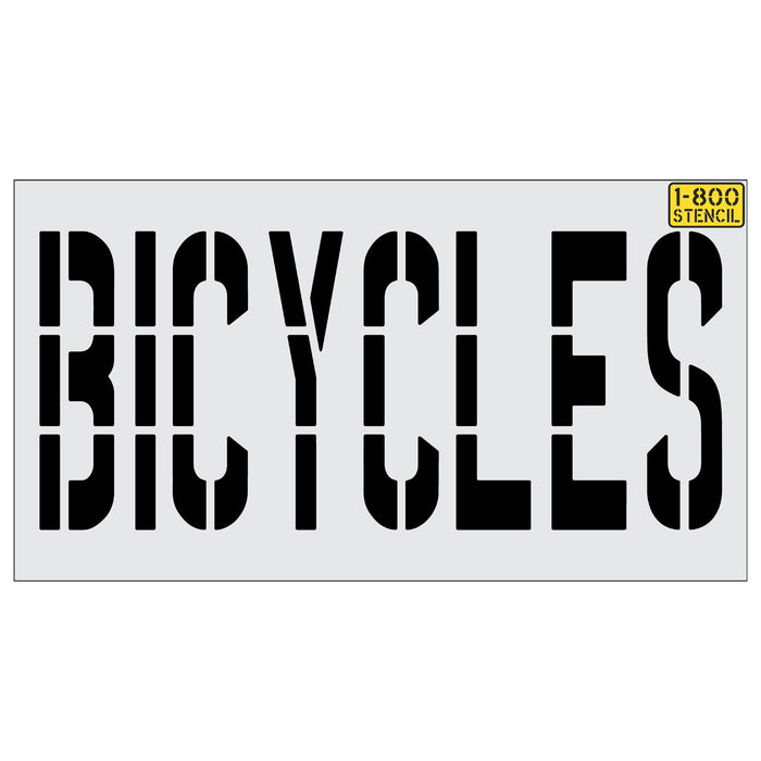 36" BICYCLES Stencil