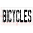 36" BICYCLES Stencil