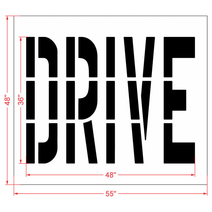 36" DRIVE Stencil