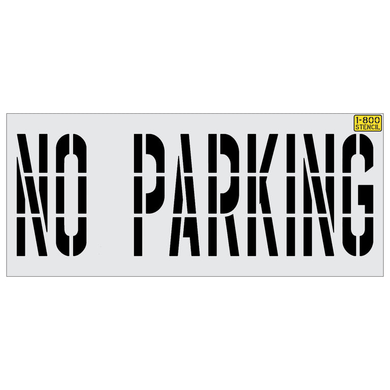 No Parking Stencils 1800Stencil