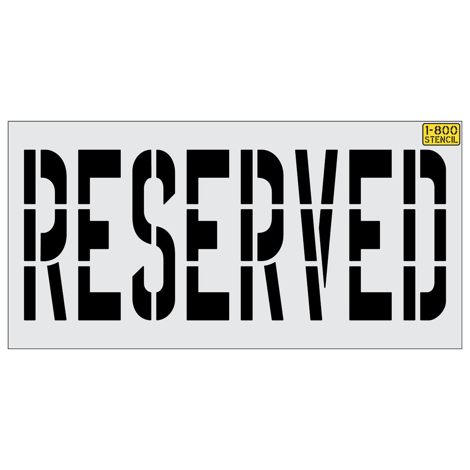 36" RESERVED Stencil