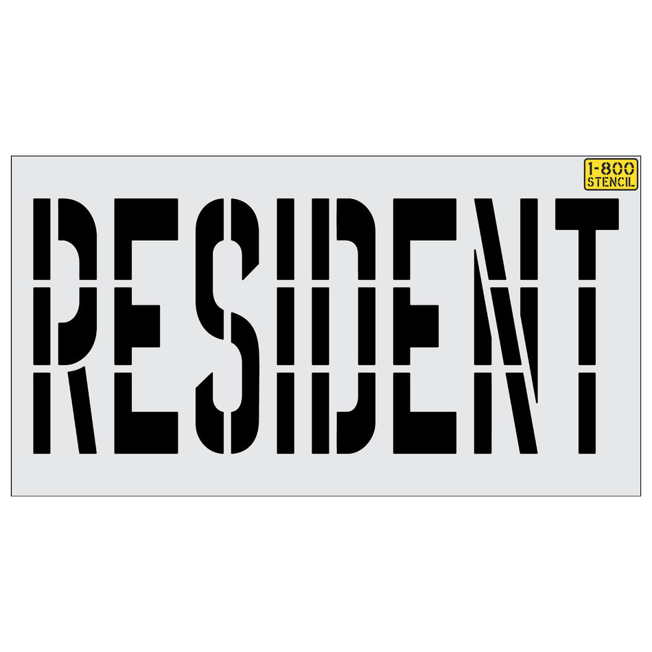 36" RESIDENT Stencil