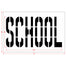 36" SCHOOL Stencil