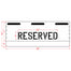4" RESERVED Professional Curb Stencil