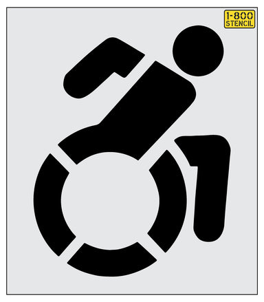 NYSDOT 42" Accessible Icon Handicap Stencil