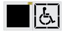 30" Handicap w/ 42" Border and 38" Background Stencil