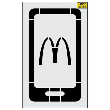 43" McDonalds Online Order Stencil
