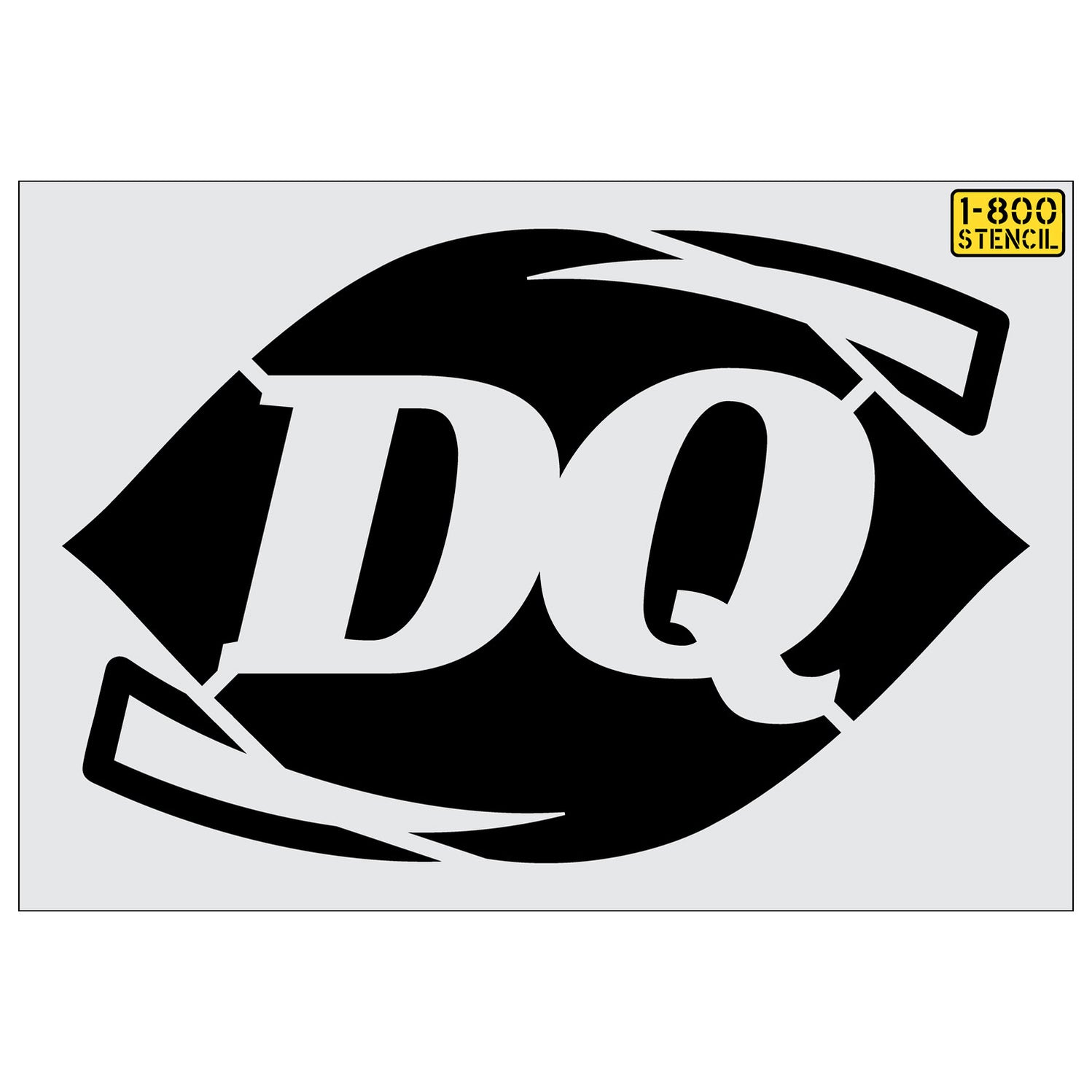 47" Dairy Queen Logo Stencil 1800Stencil