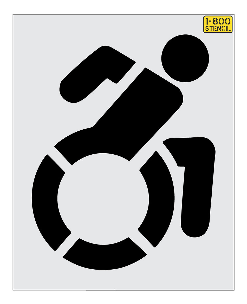 NYSDOT 48" Accessible Icon Handicap Stencil