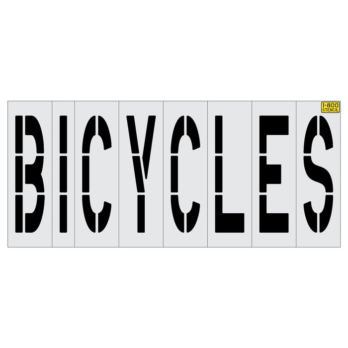 48" BICYCLES Stencil