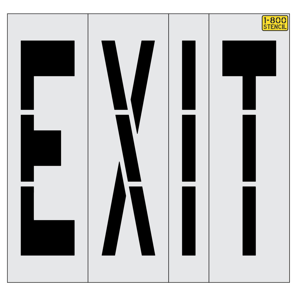 48" EXIT Stencil