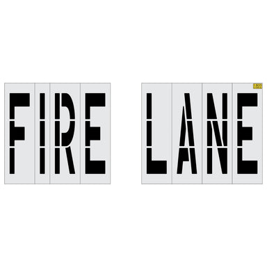 48" FIRE LANE Stencil