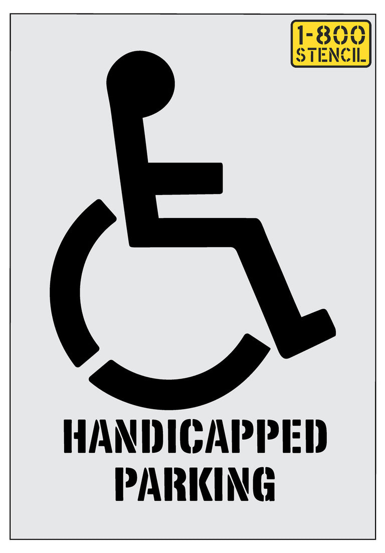 Handicap Parking Lot Pavement Stencils — Page 2 — 1-800-Stencil