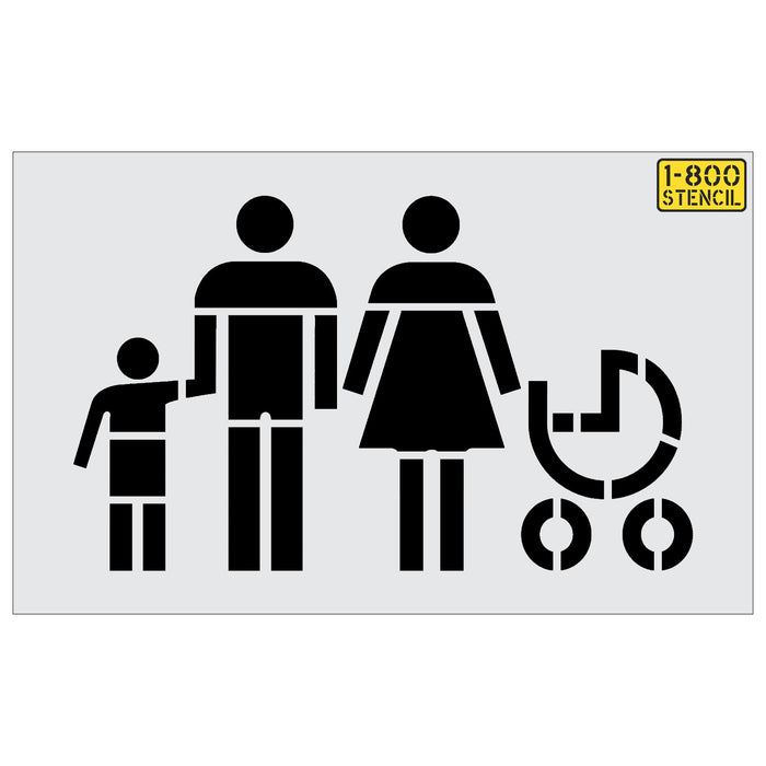 48" Ikea Family Stencil