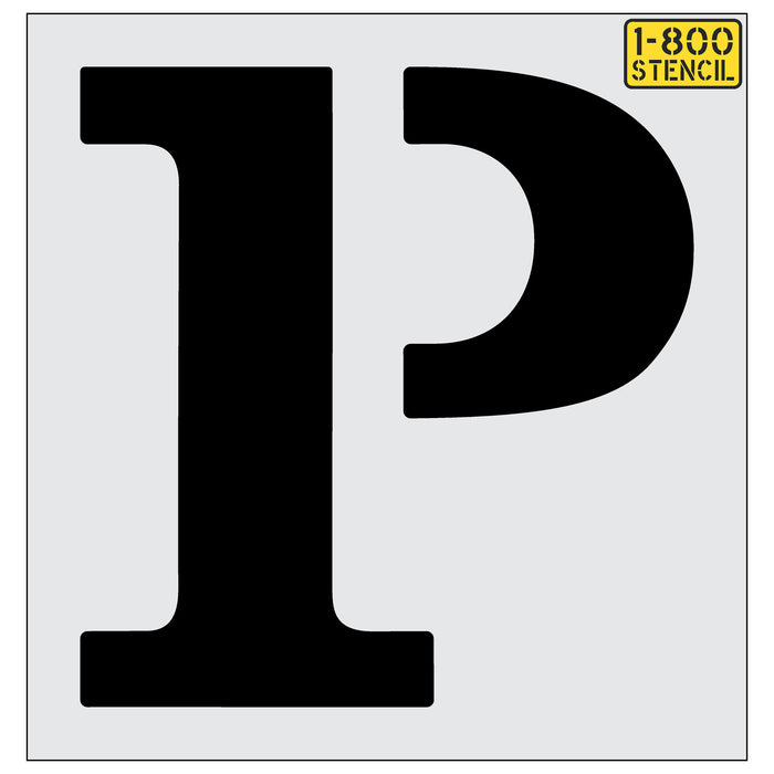 48" Parking Letter P Stencil