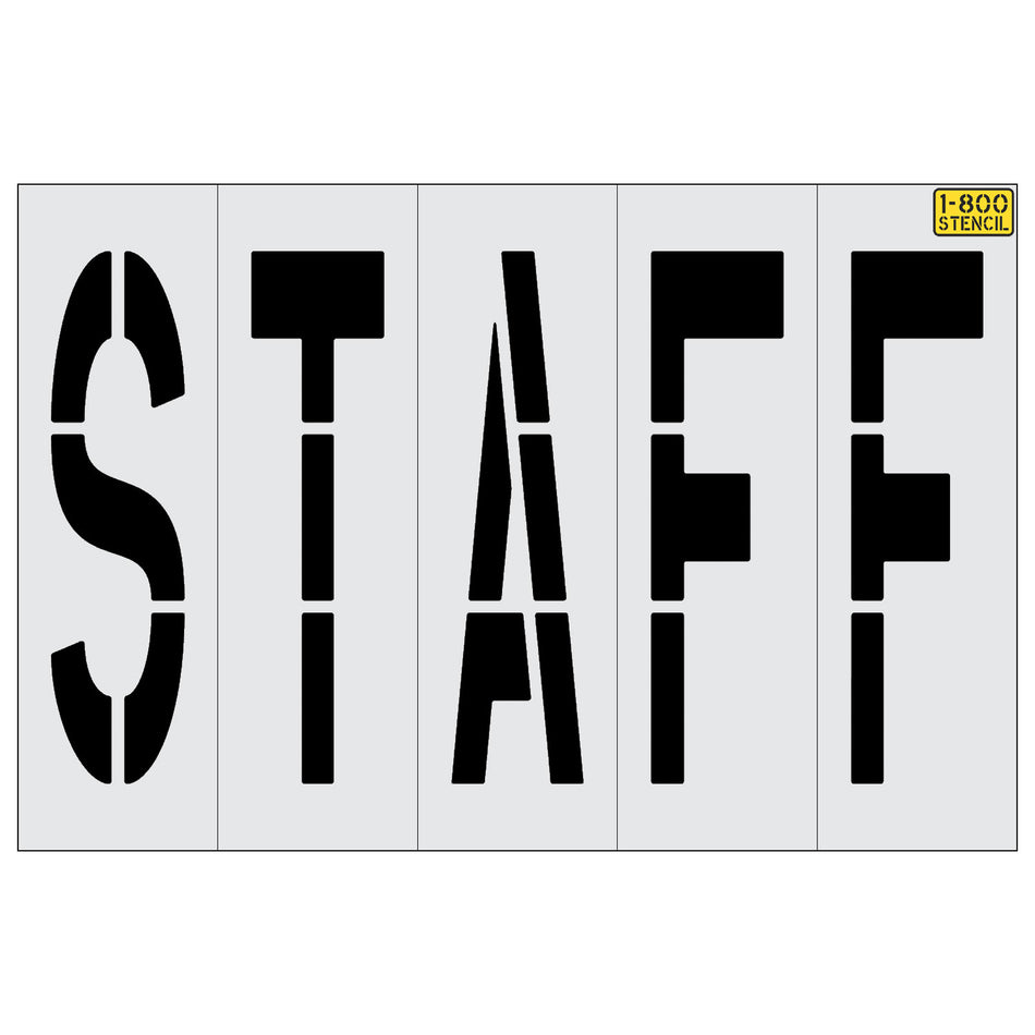 48" STAFF Stencil