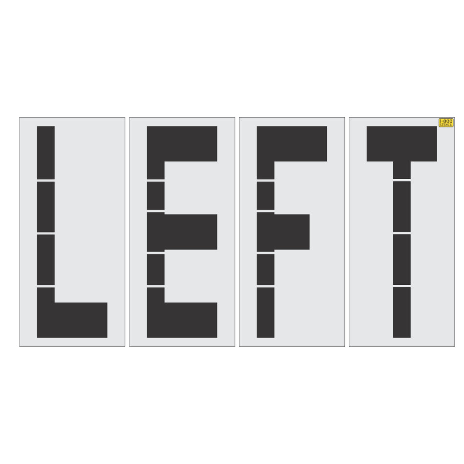 48" LEFT Stencil