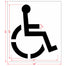 48" Walmart Handicap Symbol Stencil