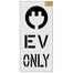 52" EV Only Symbol Plug Stencil