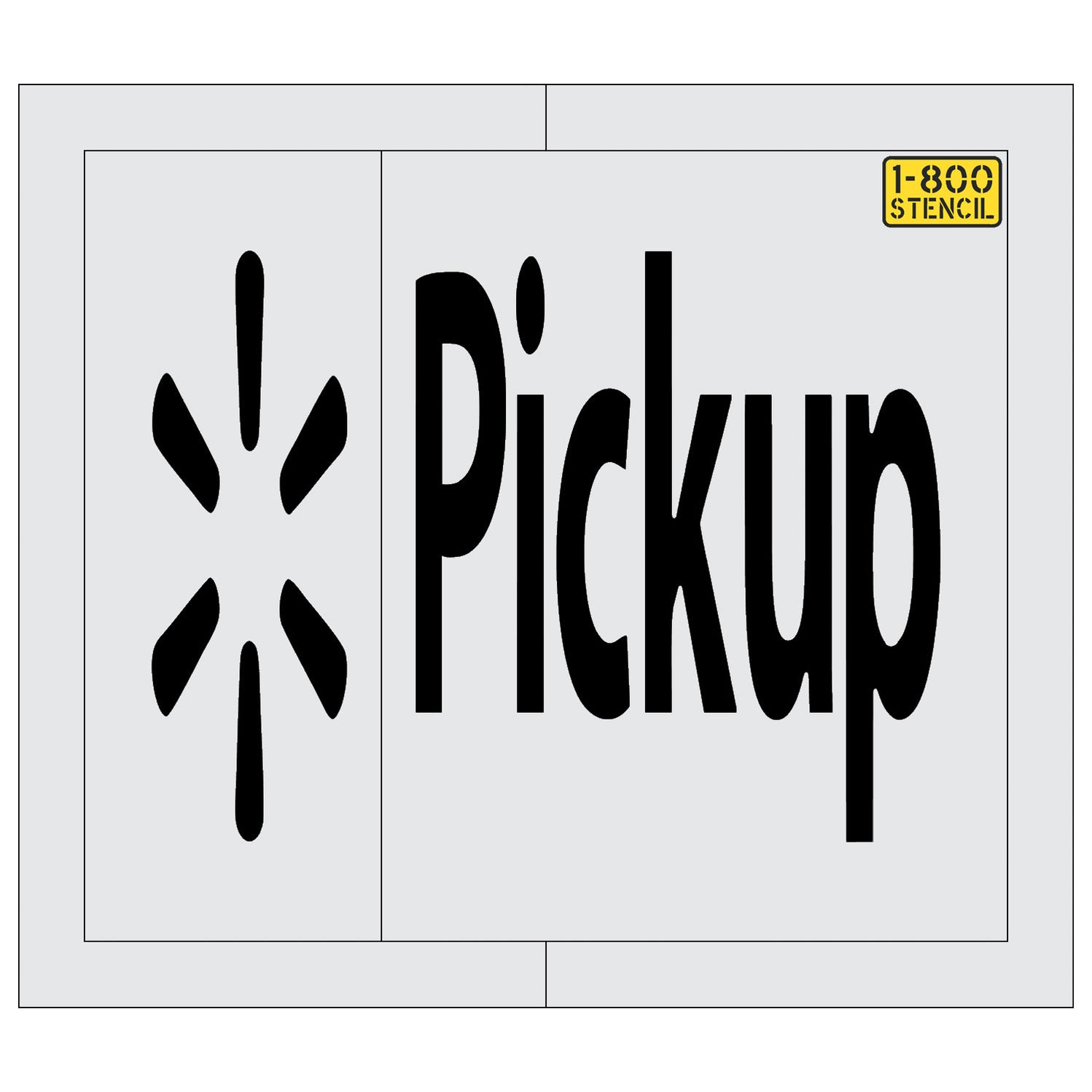 53" Walmart PICKUP Stencil 1800Stencil