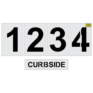 54" Branded Retail Curbside Number Stencil