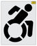 NYSDOT 56" Accessible Icon Handicap Stencil