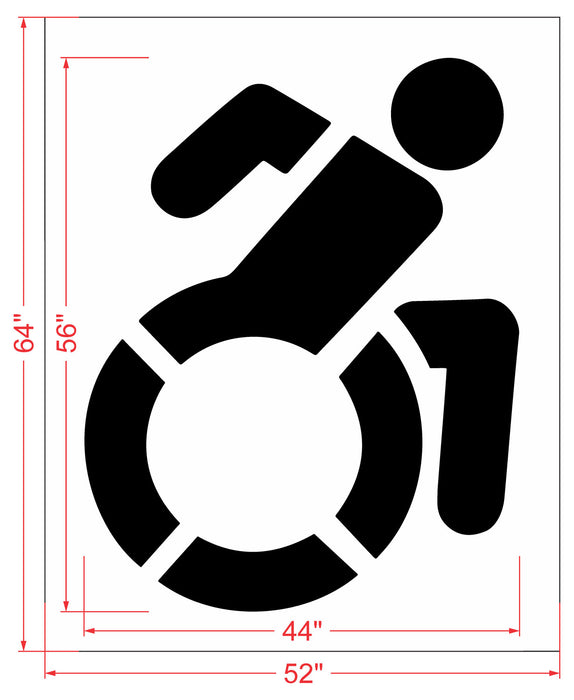 NYSDOT 56" Accessible Icon Handicap Stencil