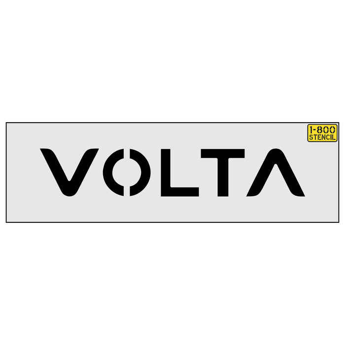 6" Volta Logo Stencil