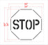 60" INDUSTRIAL STOP Stencil