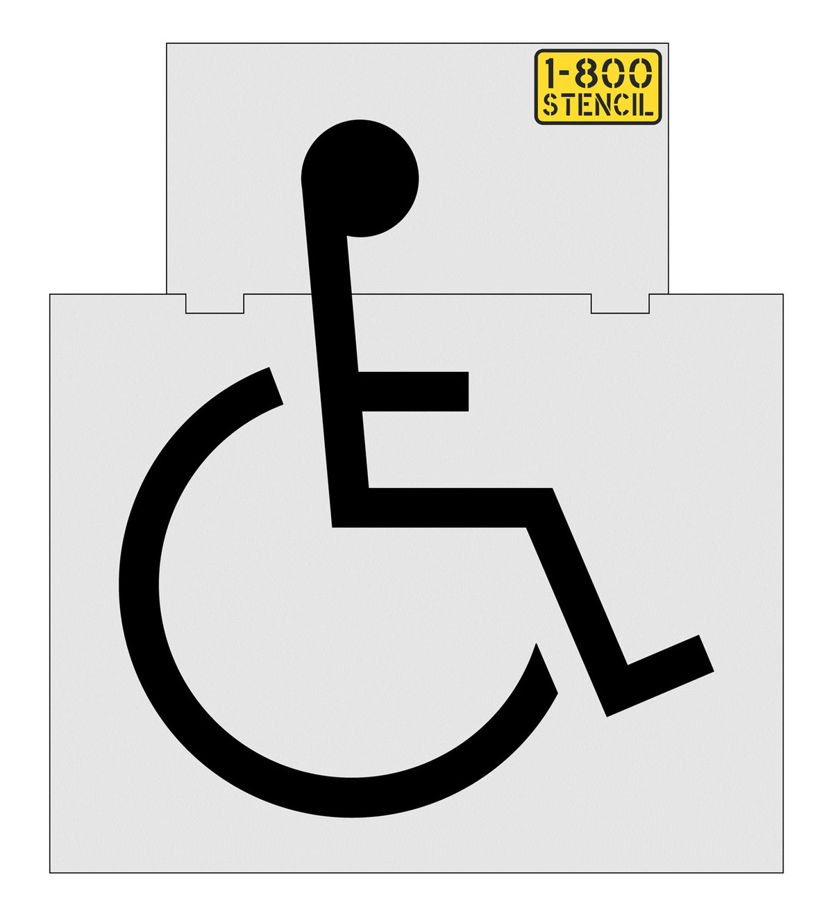 72" ADA Handicap Stencil — 1800Stencil