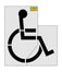 72" ADA Handicap Stencil