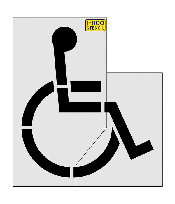 72" ADA Handicap Stencil