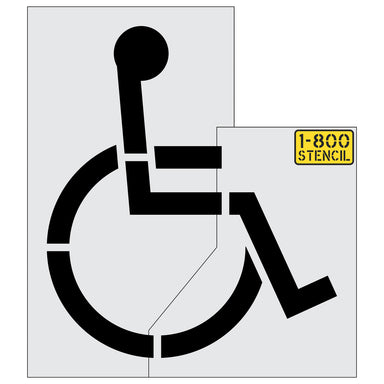72" Walmart Handicap Symbol Stencil