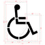 72" Walmart Handicap Symbol Stencil