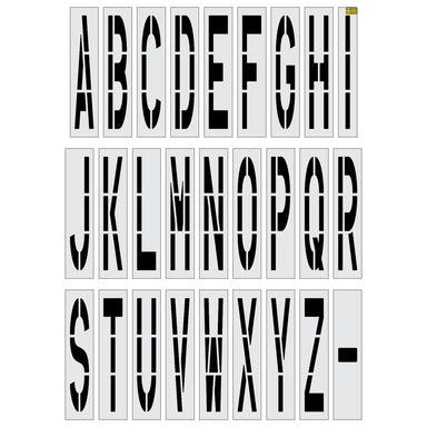 96" MUTCD Alphabet Kit Stencil