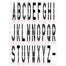 96" MUTCD Alphabet Kit Stencil