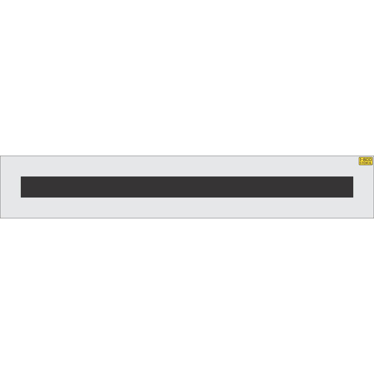 6 inch by 8 foot line stencil for parking lot and roadway pavement striping applications