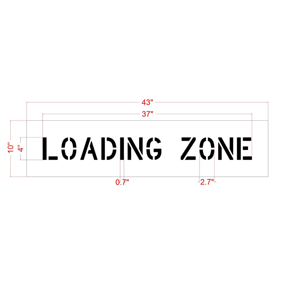 Loading Zone Label 4