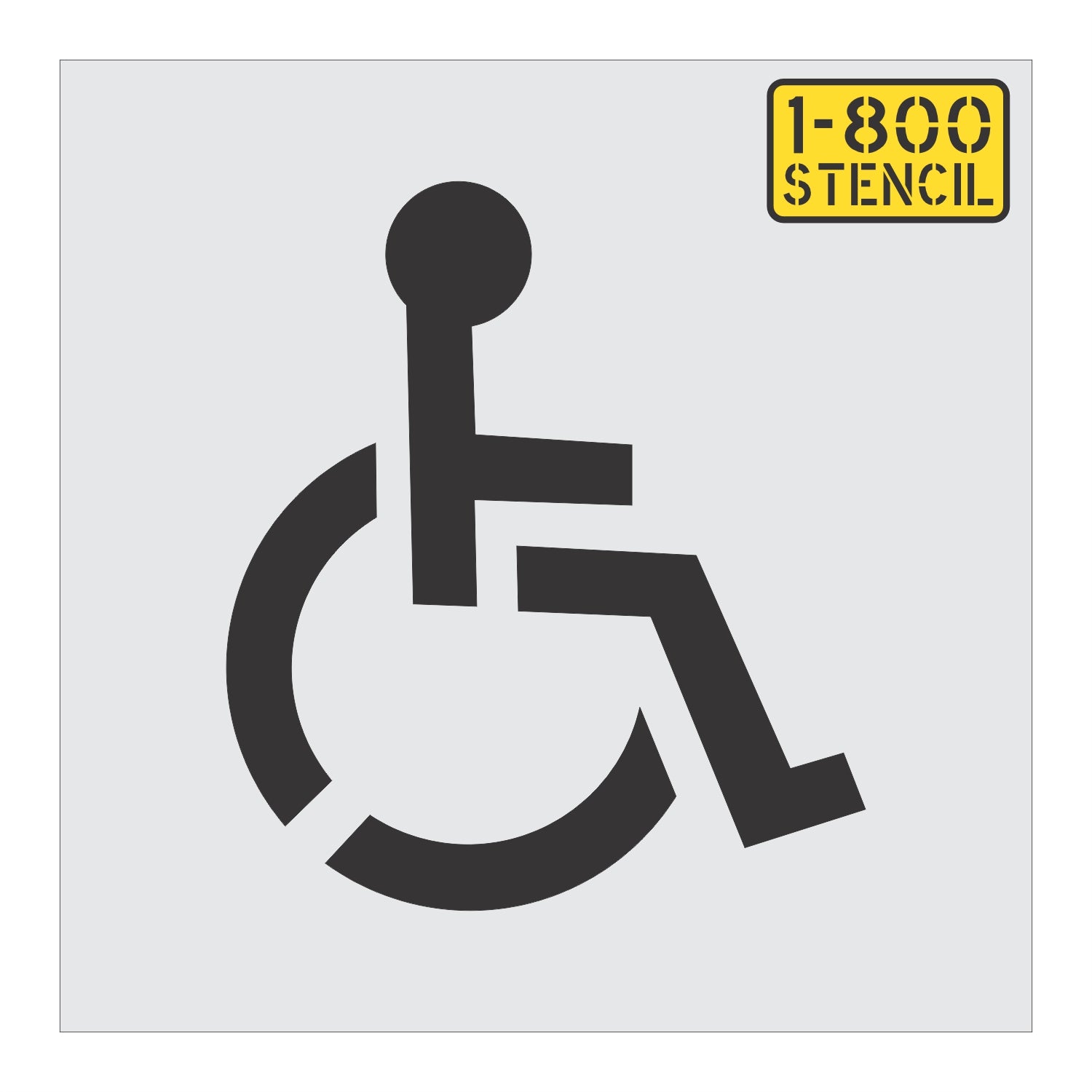 12" Handicap Stencil - 1-800-Stencil