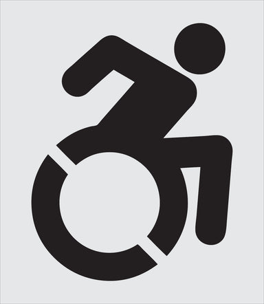NYSDOT 39" Accessible Icon (handicap) stencil
